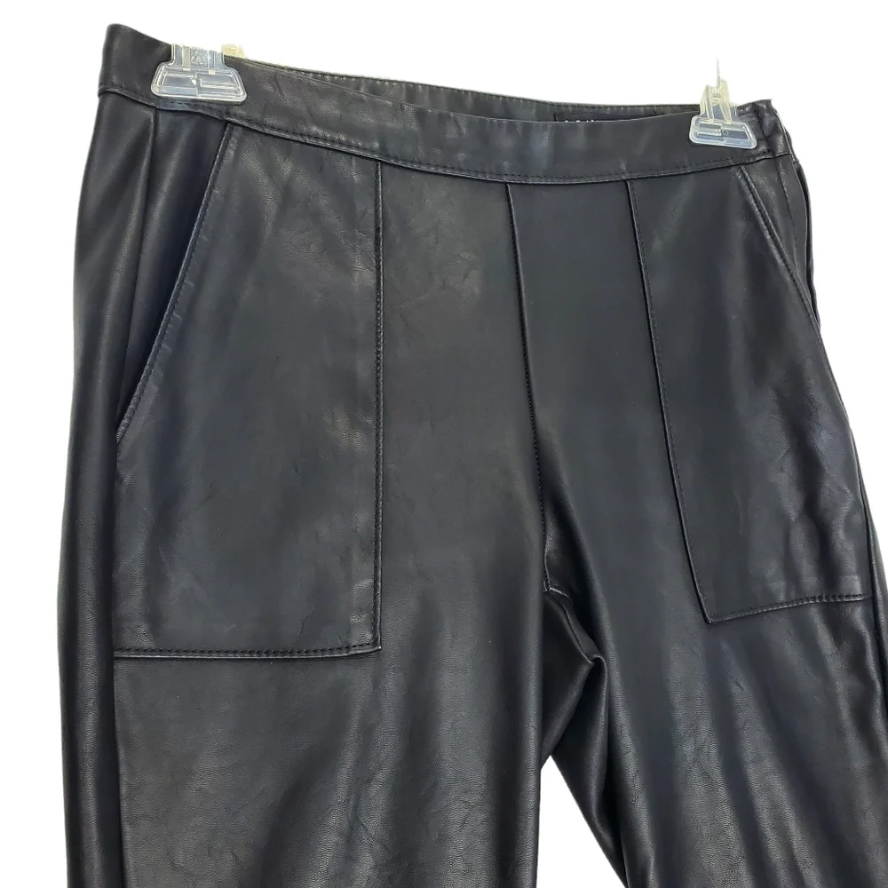 BlankNYC The Bond Black Vegan Leather / Faux Leather Skinny Pants Size 25